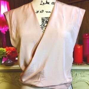 Robert Rodriquez Open Back Blush Pink Silk Blouse Size
8 Women